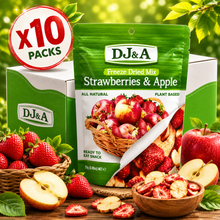 DJ&A Freeze Dried Strawberries And Apple - 25g x10 (BULK)