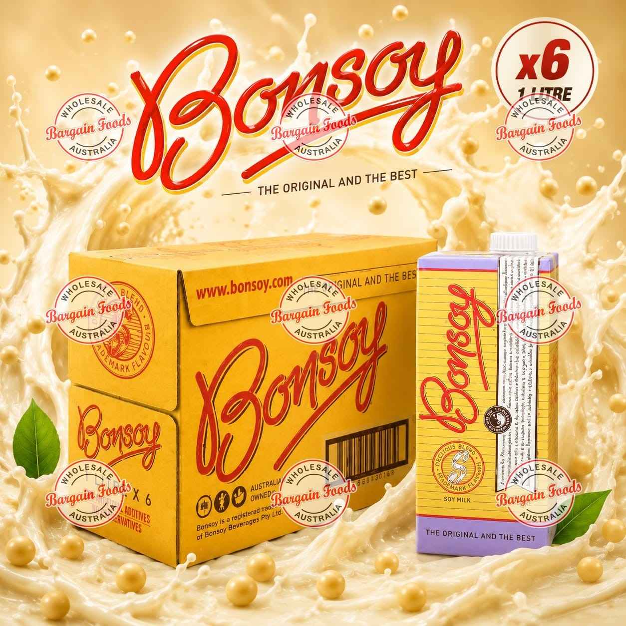 Bonsoy Milk - 1L x6 (BULK)