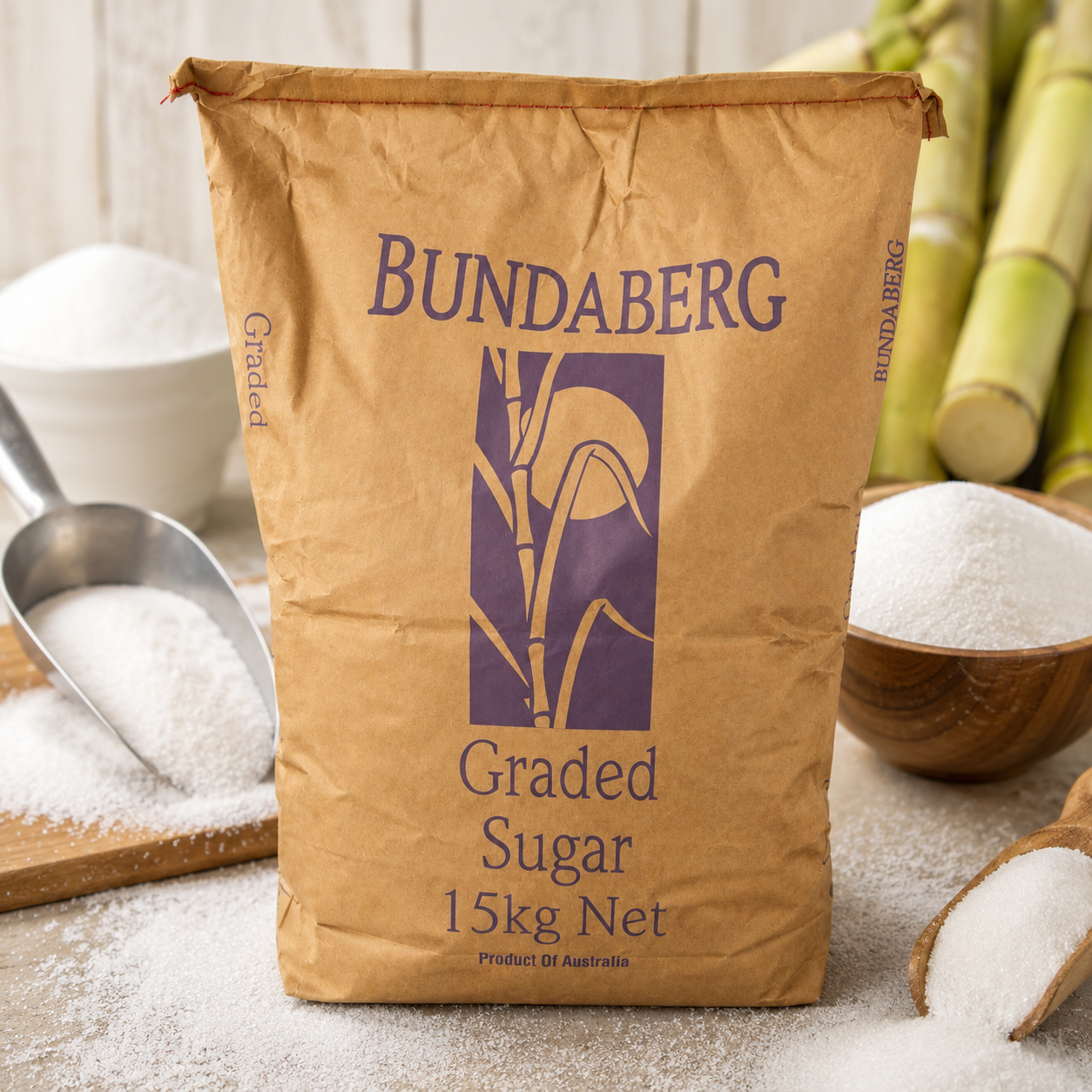 Bundaberg Graded White Sugar - 15kg