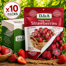 DJ&A Freeze Dried Strawberries - 25g x10 (BULK)