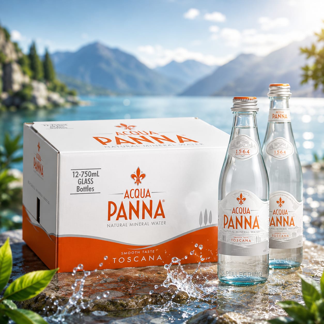 Acqua Panna Natural Mineral Water - 750ml x12 (BULK)