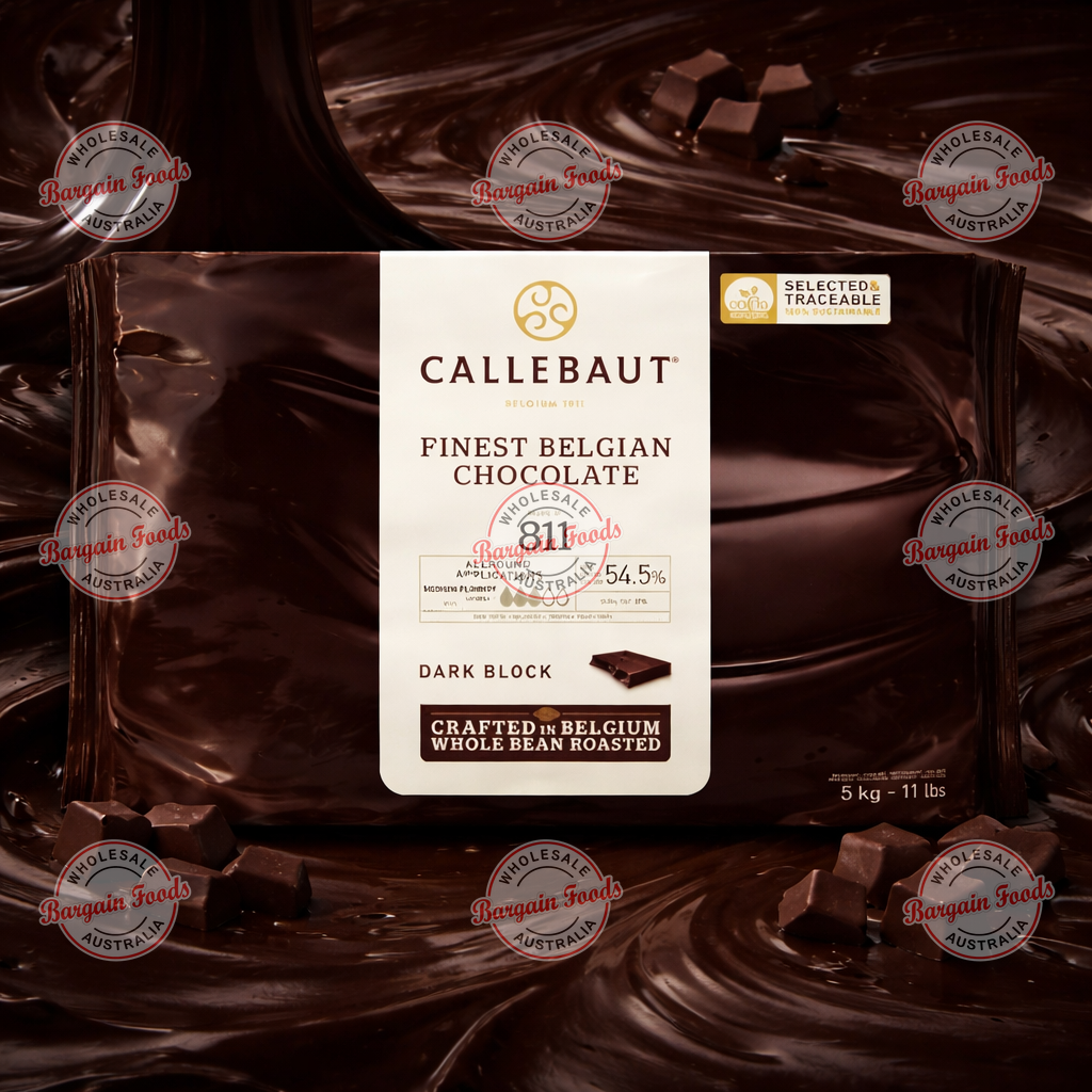 Callebaut 811 54.4% Couverture Dark Chocolate Block - 5kg