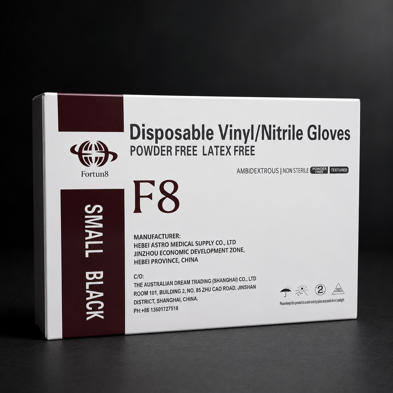 Black Nitrile Gloves Box - 10 x 100 (BULK)