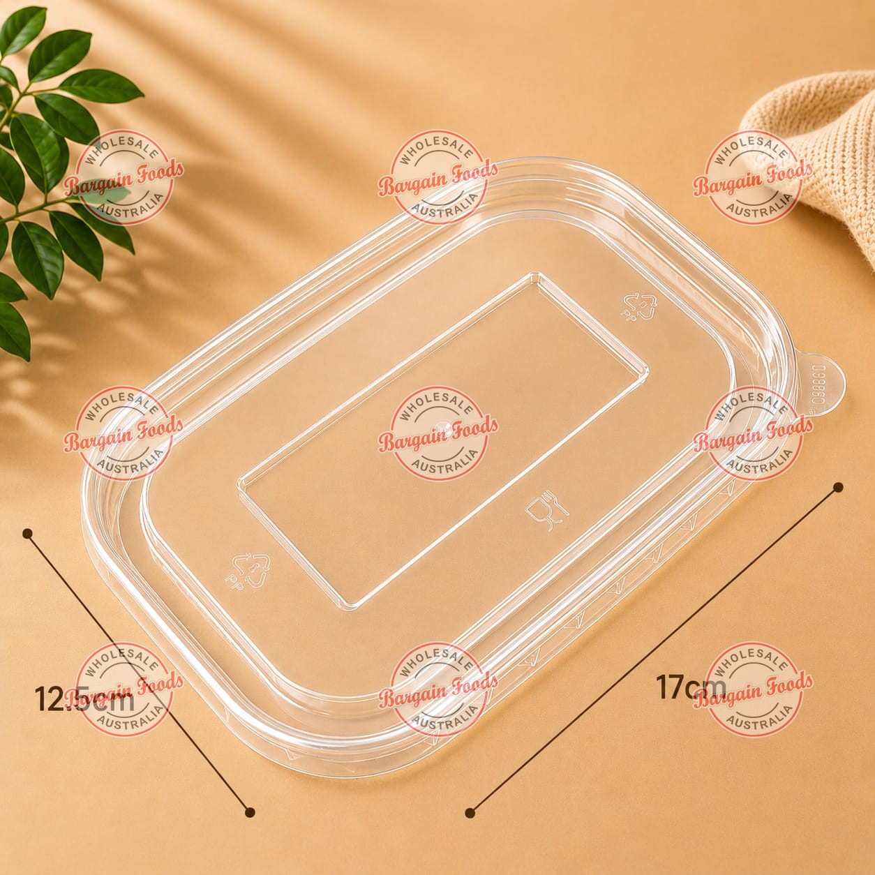 Rectangular Clear Universal Lids COLD FOOD - 300pcs (BULK)