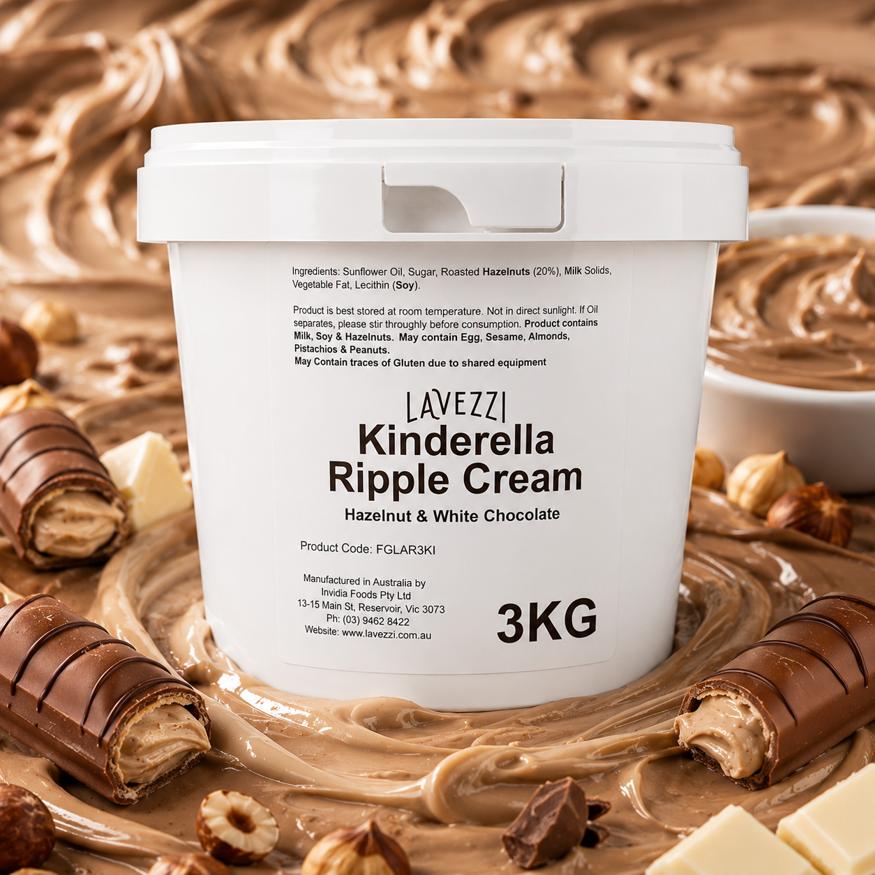 Kinderella Ripple Cream - 3kg (Like Bueno)