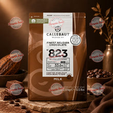 Callebaut 823 33.6% Couverture Milk Chocolate Melts - 2.5kg