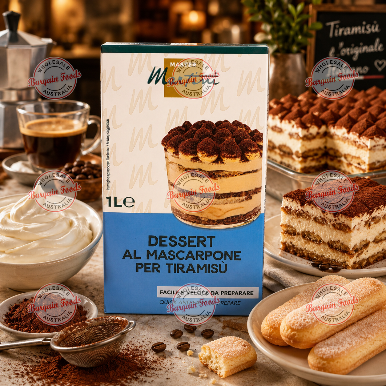 Master Martini Dessert Al Mascapone Per Tiramisu - 1L