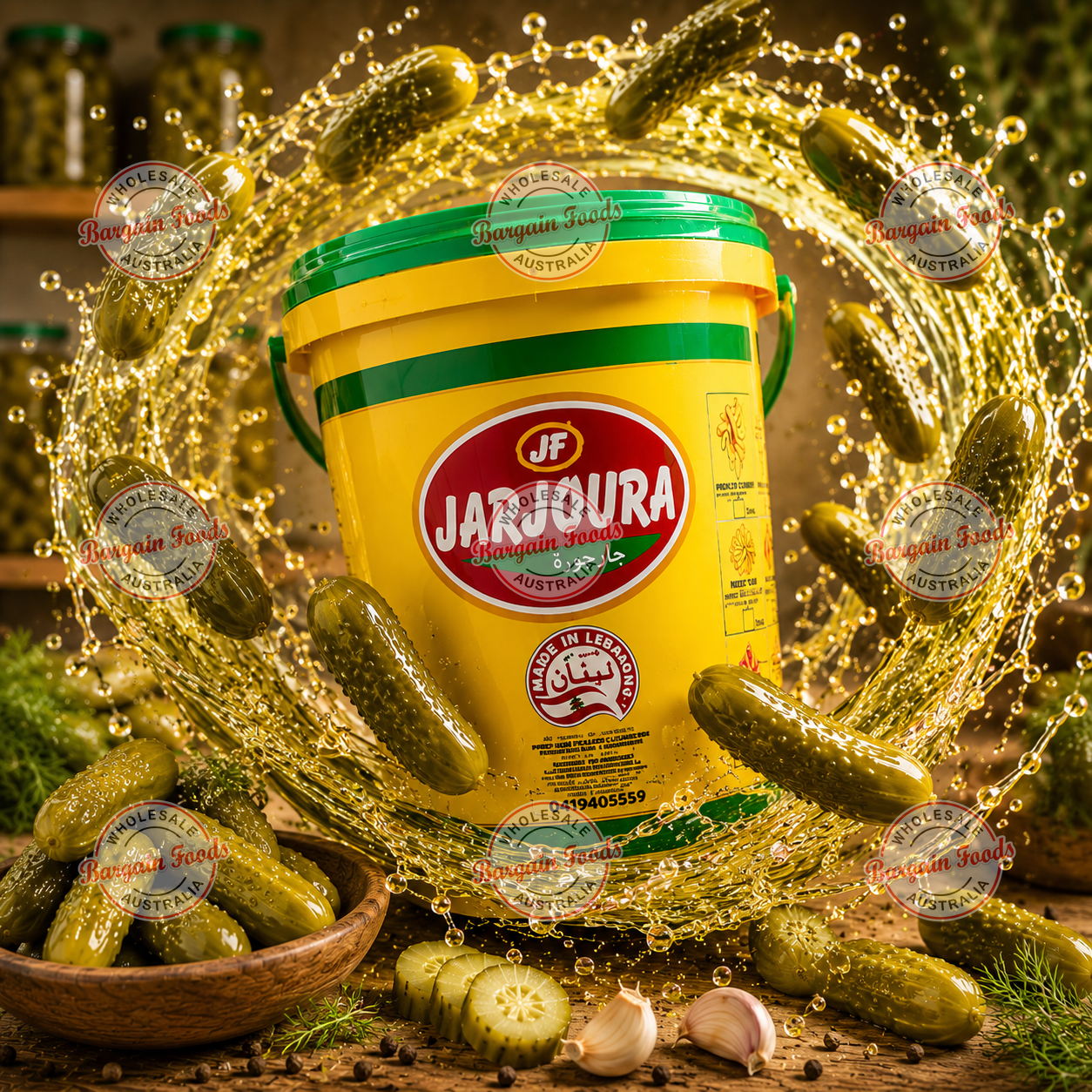Jarjoura Pickled Cucumbers - 10kg