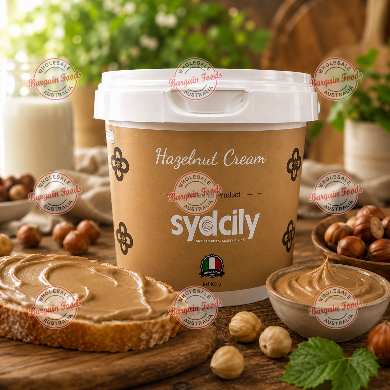 Sydcily Hazelnut Cream Spread - 1kg (Like Bueno)