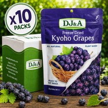 DJ&A Freeze Dried Kyoho Grapes - 25g x10 (BULK)