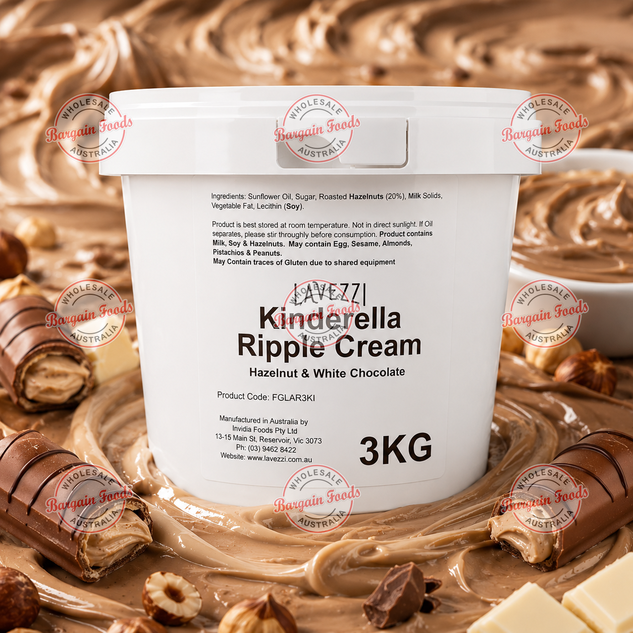 Kinderella Ripple Cream - 3kg (Like Bueno)