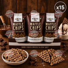 Waffle Mill Waffle Chips Dark Chocolate And Seasalt - 80g x15 (BULK) EXP 19/08/26 CLEARANCE