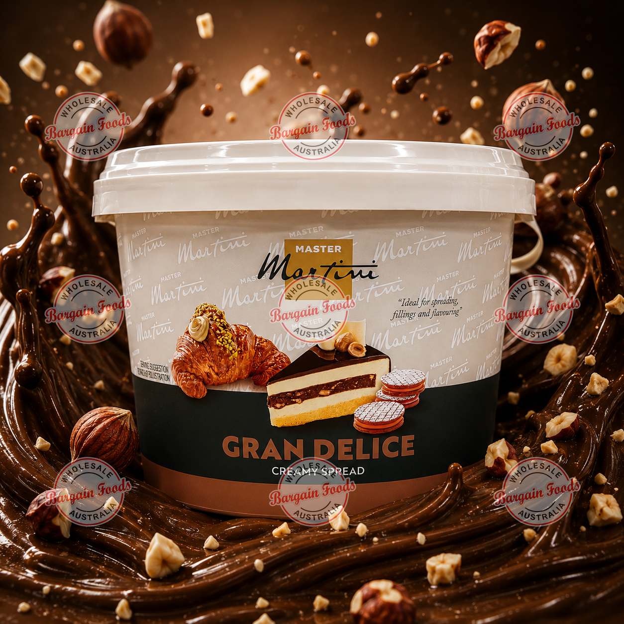 Master Martini Gran Nocciola Cream Spread - 5kg (Like Nutella)