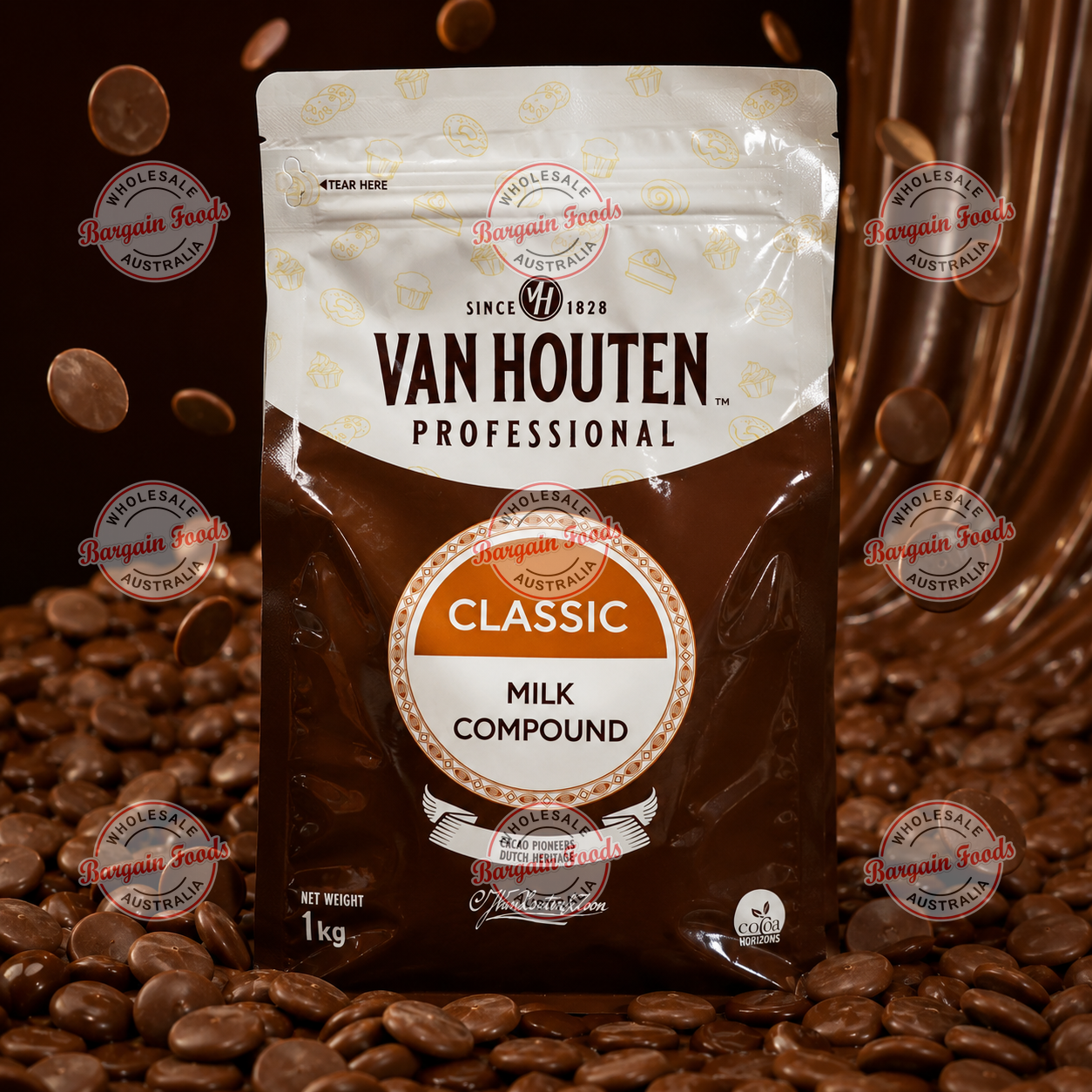 Van Houten Compound Milk Chocolate - 1kg