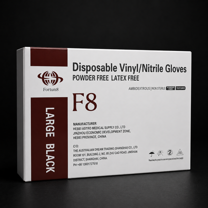 Black Nitrile Gloves Box - 10 x 100 (BULK)