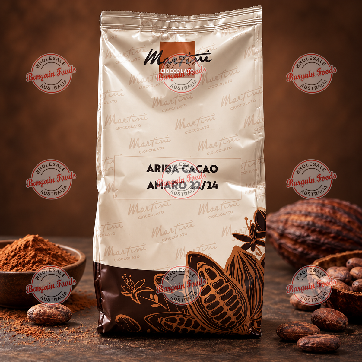 Master Martini Ariba Cacao Powder 22/24% - 1kg
