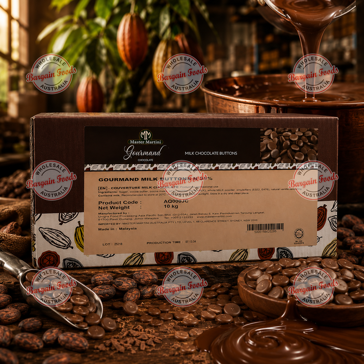 Master Martini 35% Couverture Milk Chocolate - 10kg