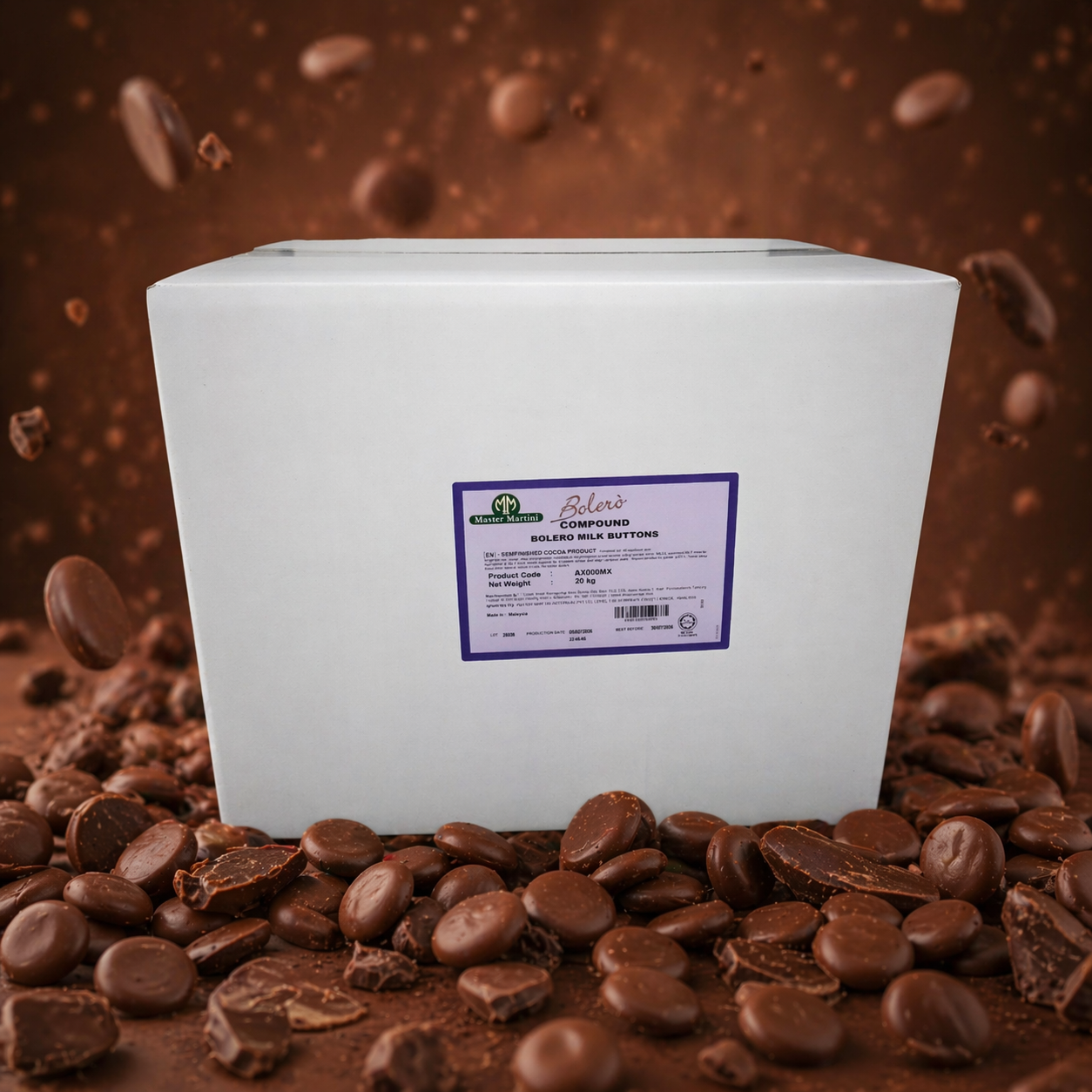 Master Martini Bolero Compound Milk Chocolate - 20kg