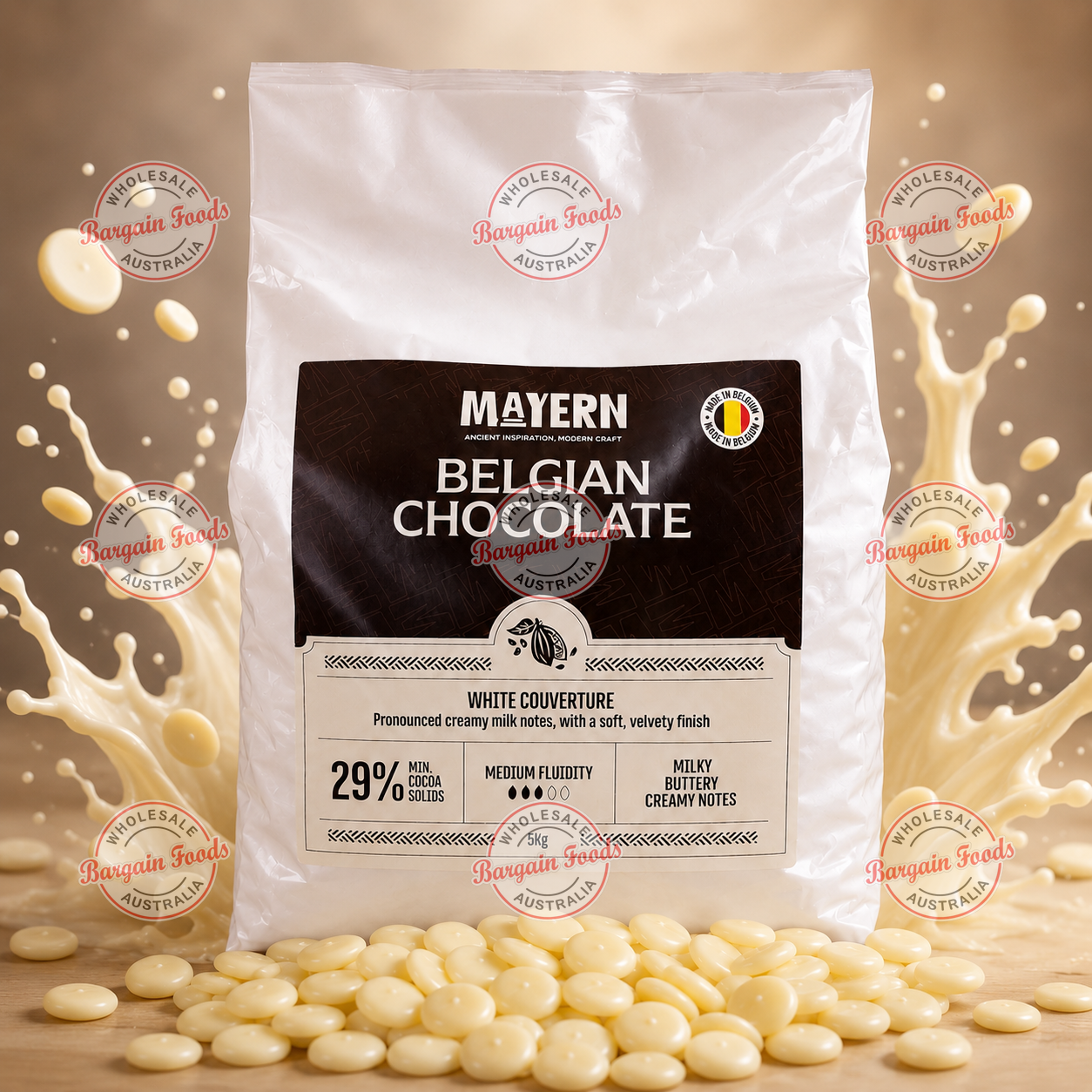 Mayern 29% Couverture White Chocolate - 5kg