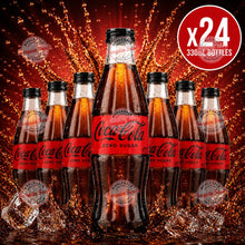 Coca Cola No Sugar Glass Bottle - 330ml x24 (BULK)