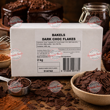 Bakels Dark Chocolate Flakes - 2kg