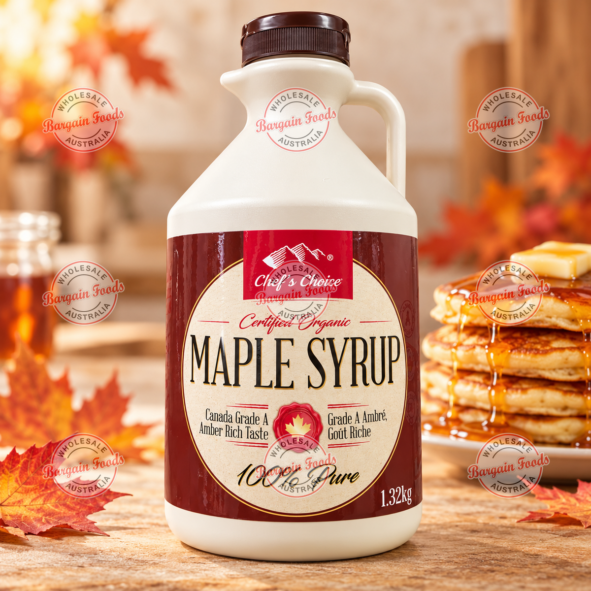 Chefs Choice 100% Pure Canadian Maple Syrup - 1.3kg