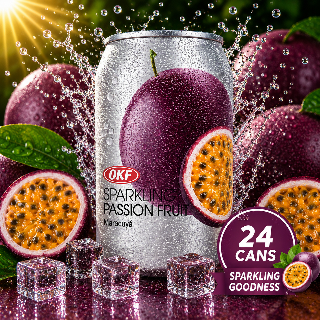 OKF Sparkling Water Drink Box - 350ml x24 (BULK)