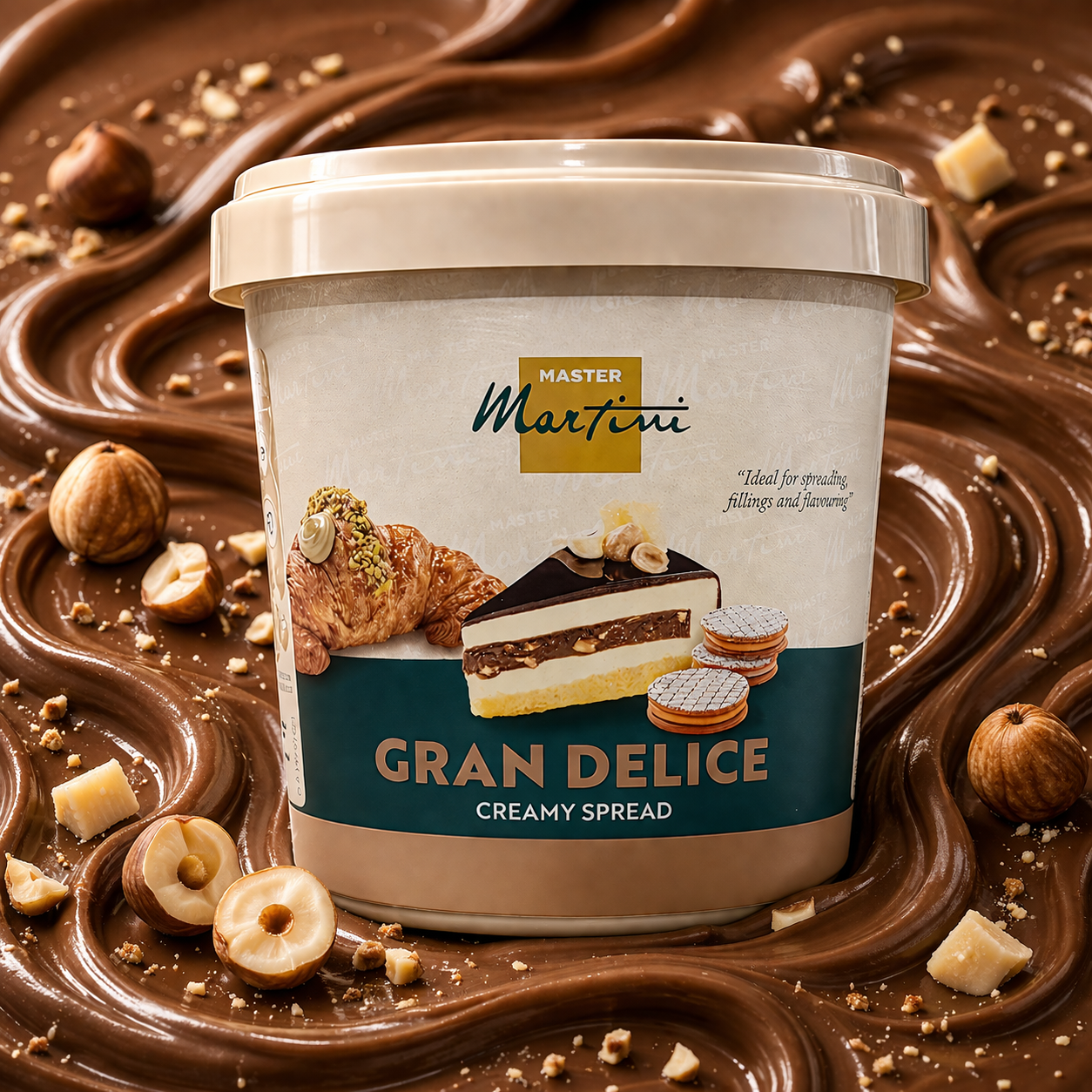 Master Martini Gran Nocciola Cream Spread - 1kg (Like Nutella)