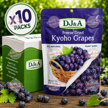 DJ&A Freeze Dried Kyoho Grapes - 25g x10 (BULK)