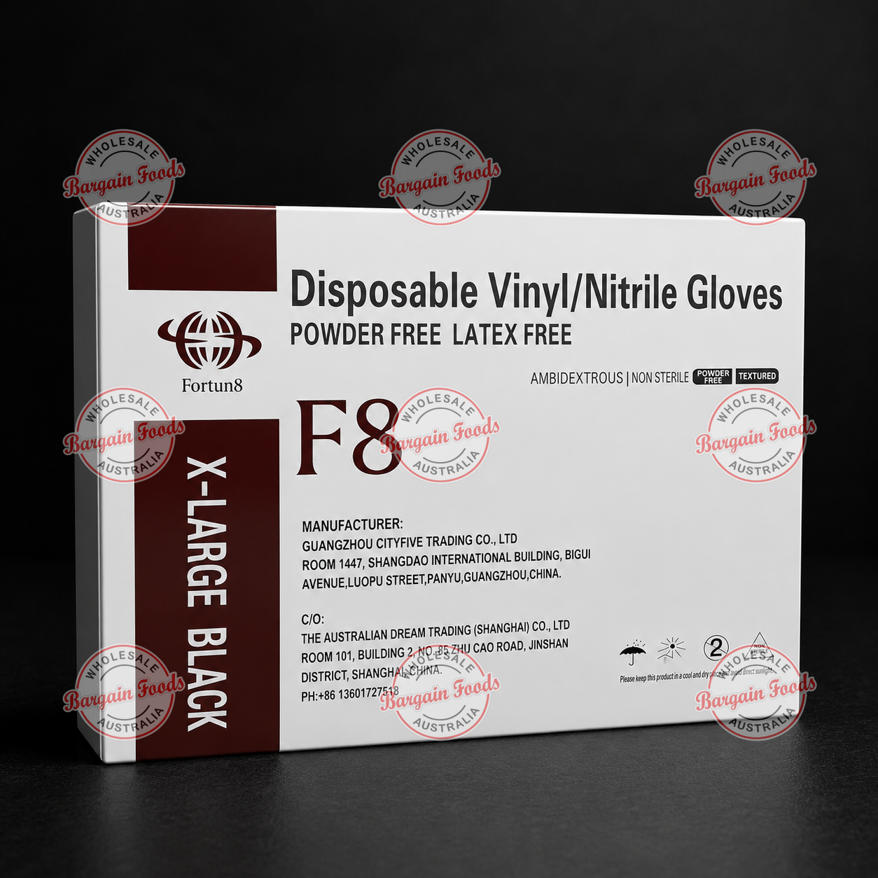 Black Nitrile Gloves Box - 10 x 100 (BULK)