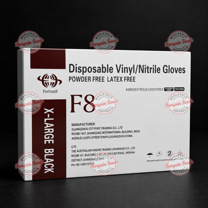 Black Nitrile Gloves Box - 10 x 100 (BULK)