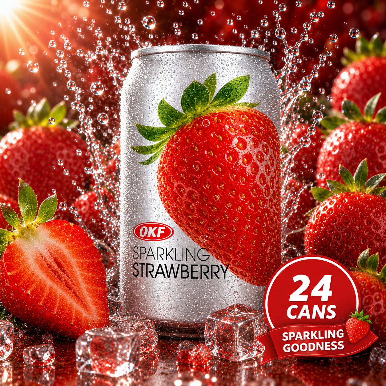 OKF Sparkling Water Drink Box - 350ml x24 (BULK)