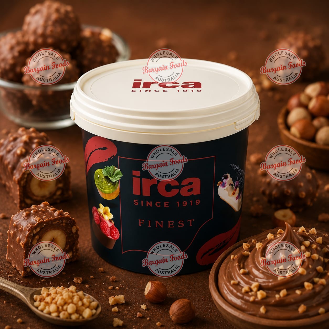 Irca Chococream Crunch Cacao & Noc Spread - 5kg (Like Ferrero Rocher)