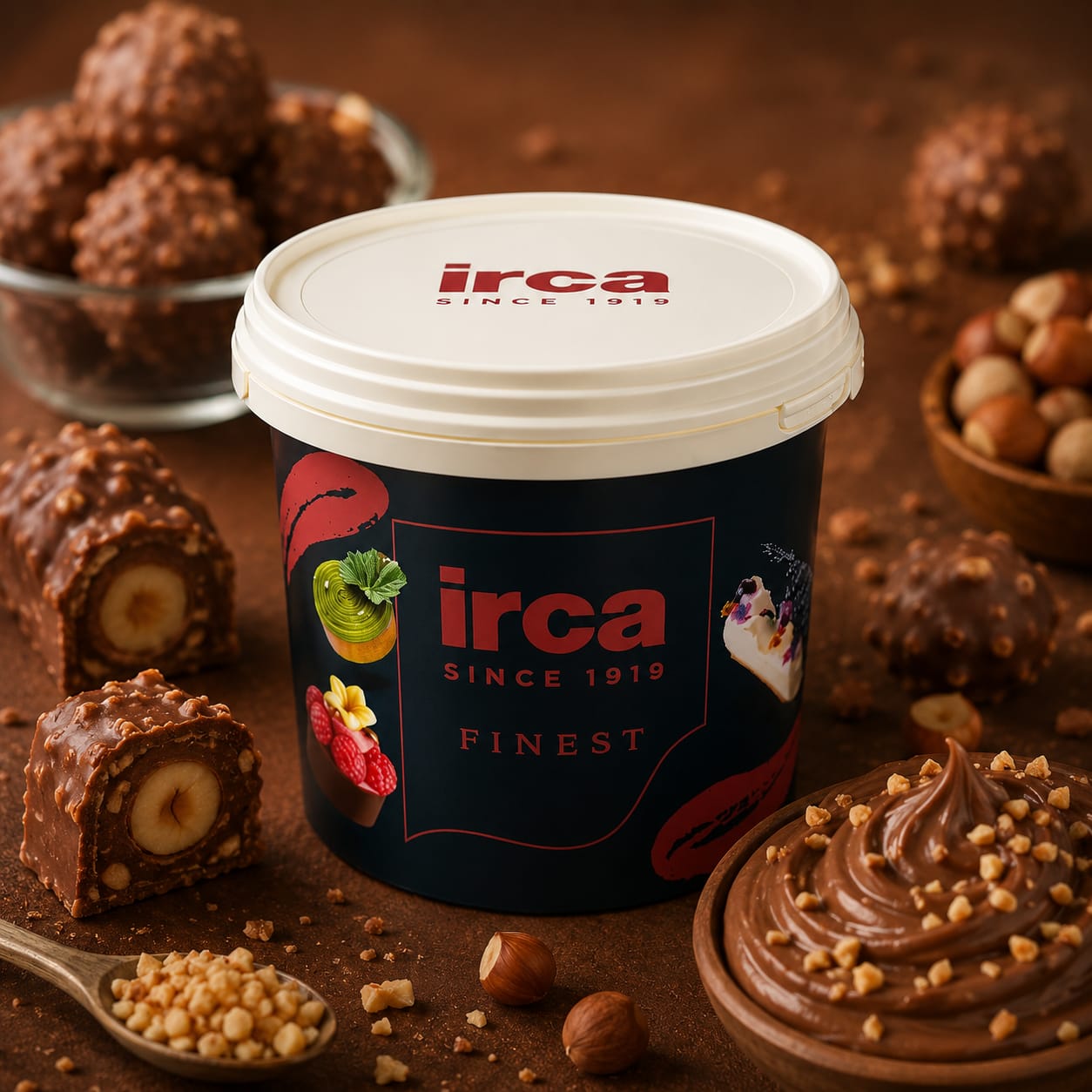 Irca Chococream Crunch Cacao & Noc Spread - 5kg (Like Ferrero Rocher)