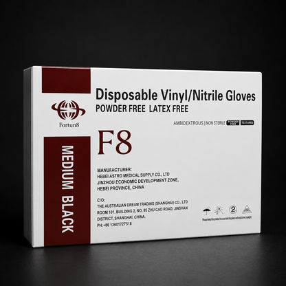 Black Nitrile Gloves Box - 10 x 100 (BULK)