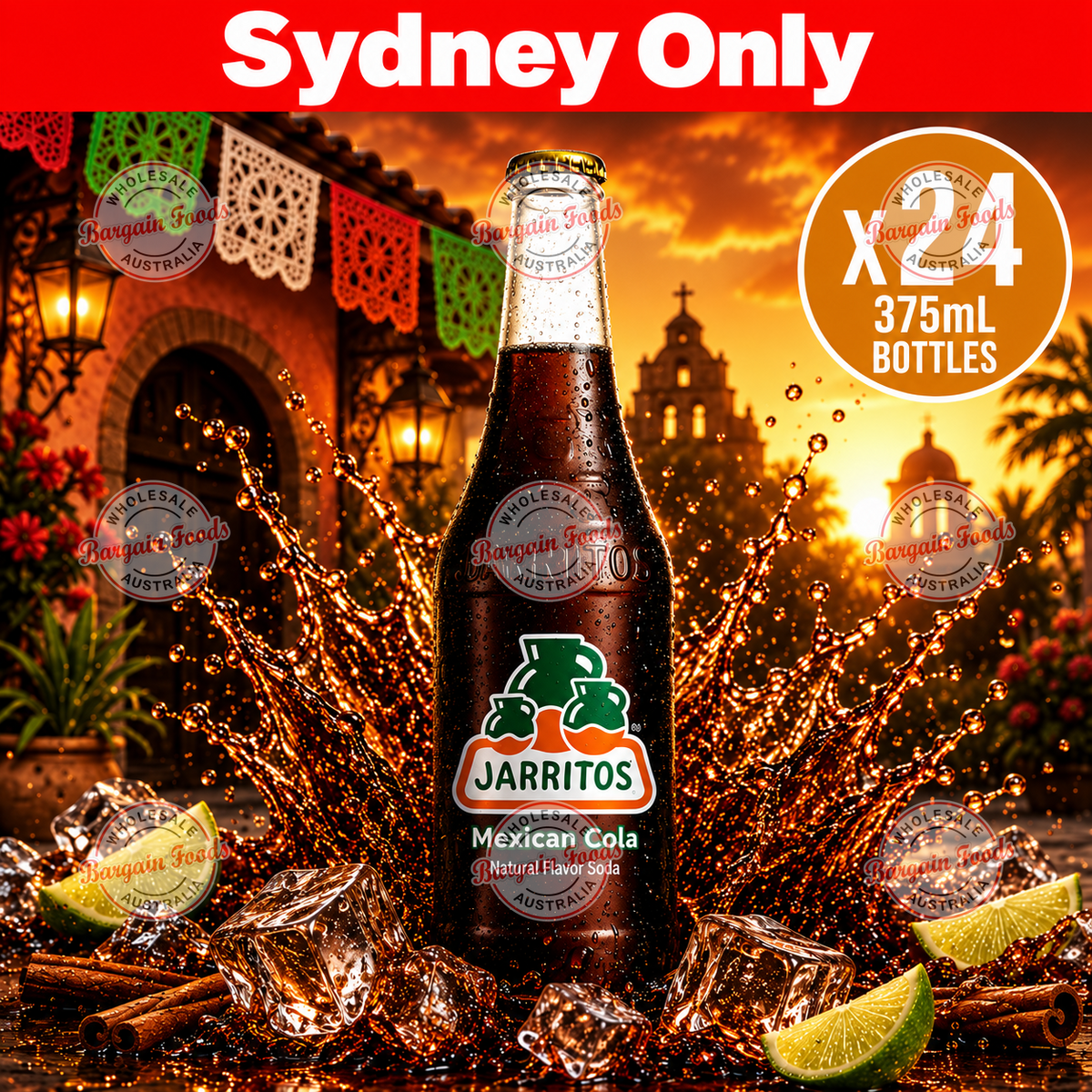 Jarritos Mexican Cola Soda - 375ml x24 (BULK)