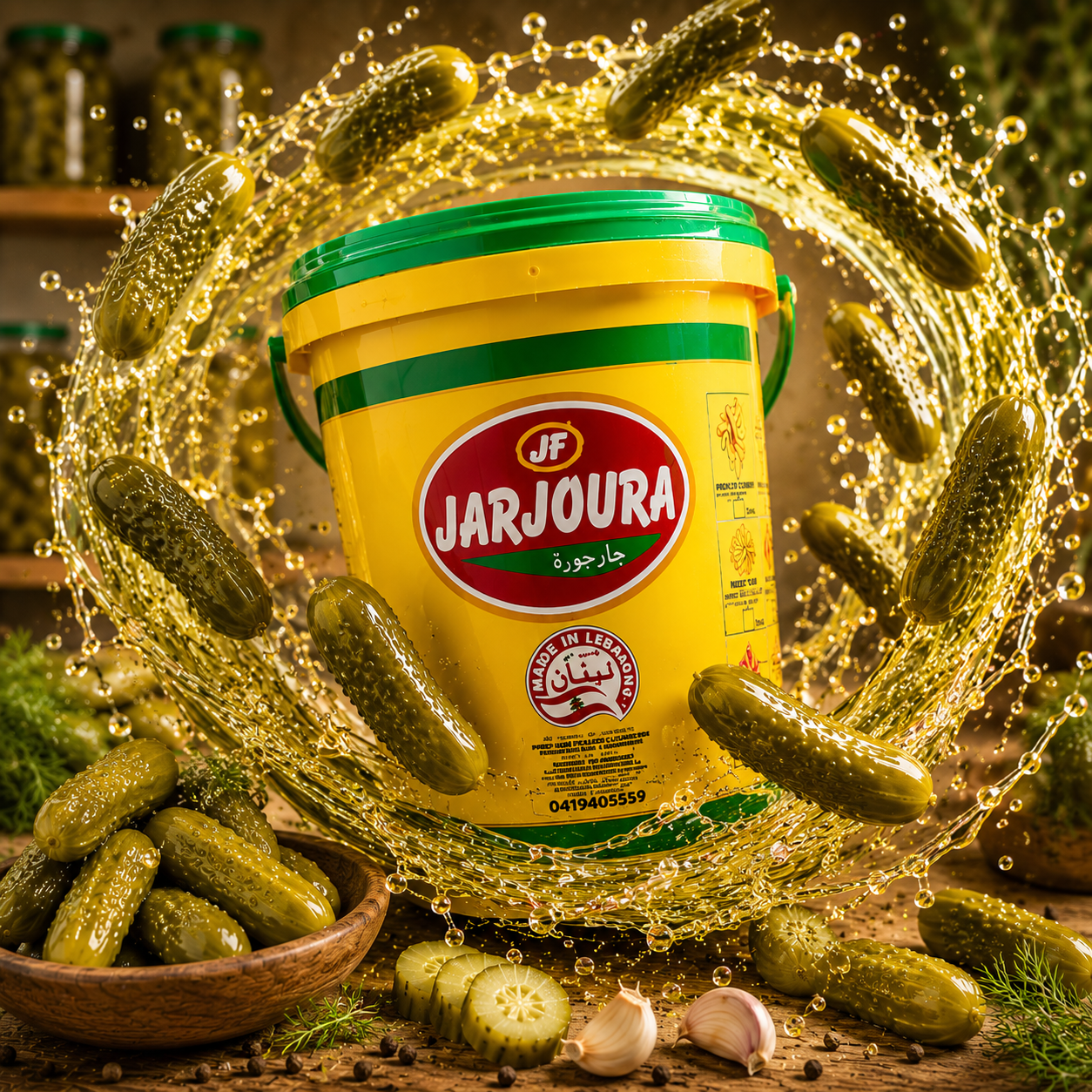 Jarjoura Pickled Cucumbers - 10kg