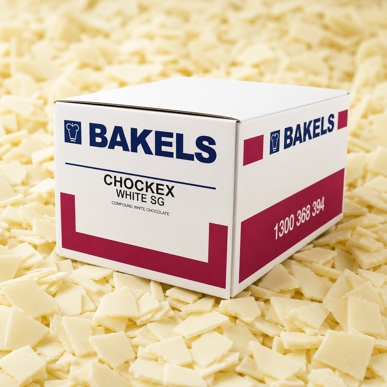 Bakels Chockex Compound White Chocolate - 10kg