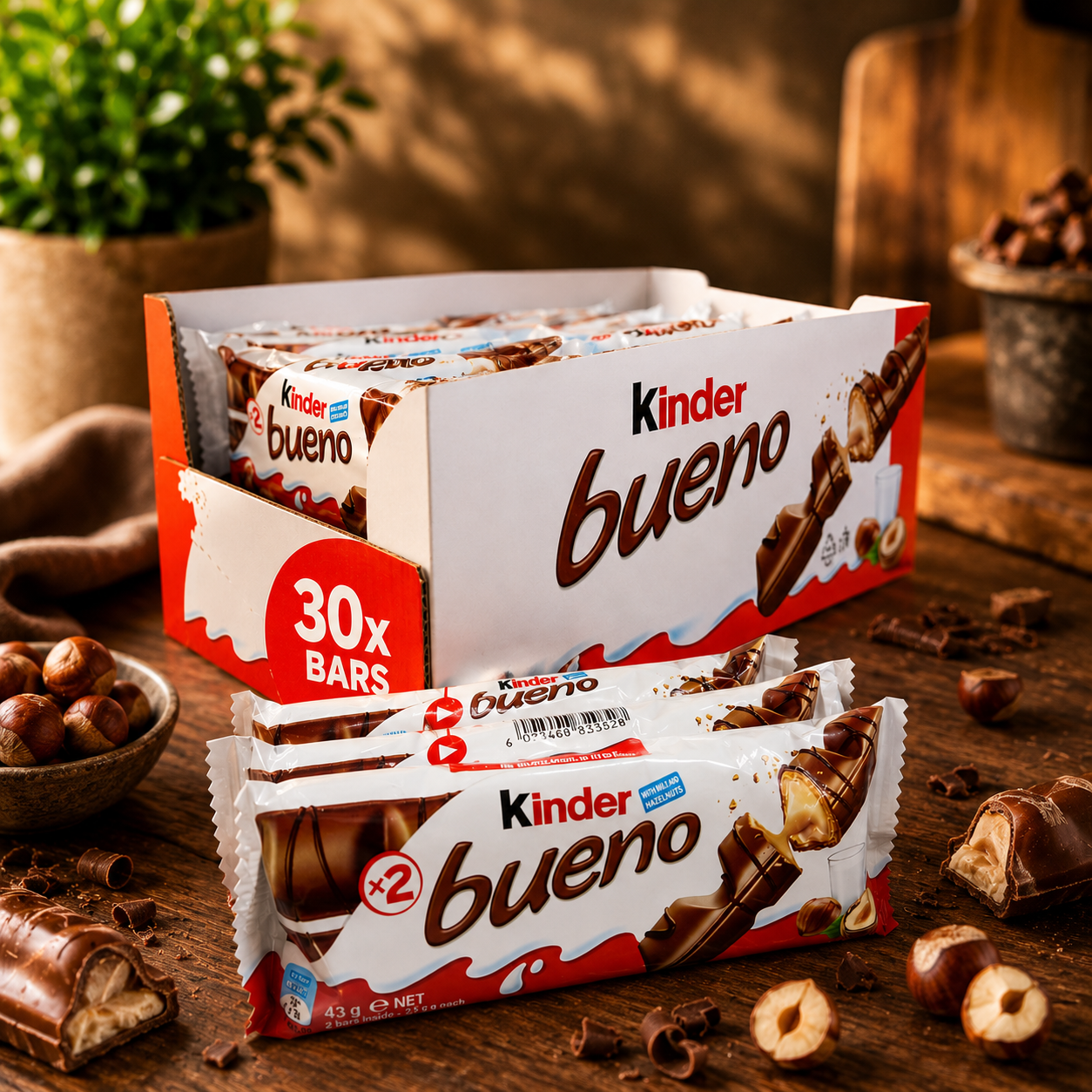 Kinder Bueno Bars - 43g x30 Bars