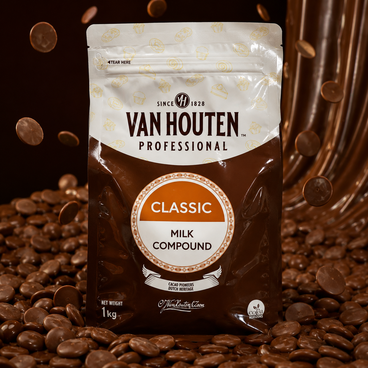 Van Houten Compound Milk Chocolate - 1kg
