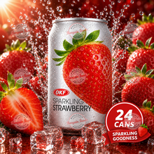 OKF Sparkling Water Drink Box Strawberry - 350ml x24 (BULK)