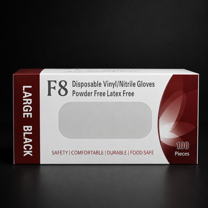 Black Nitrile Gloves Sleeve