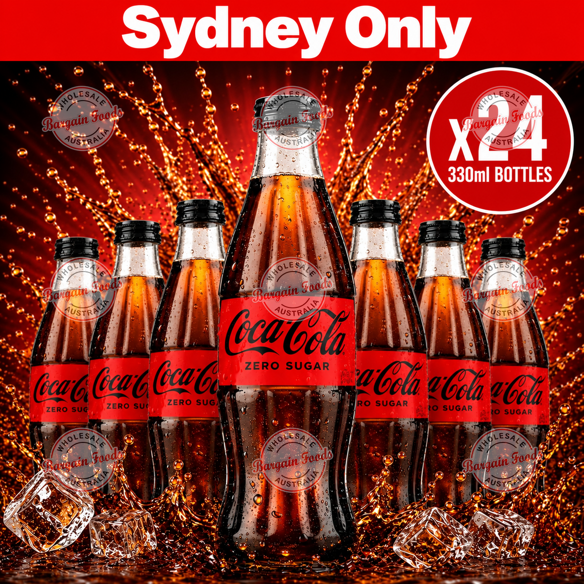 Coca Cola Glass Bottle - 330ml x24 (BULK)