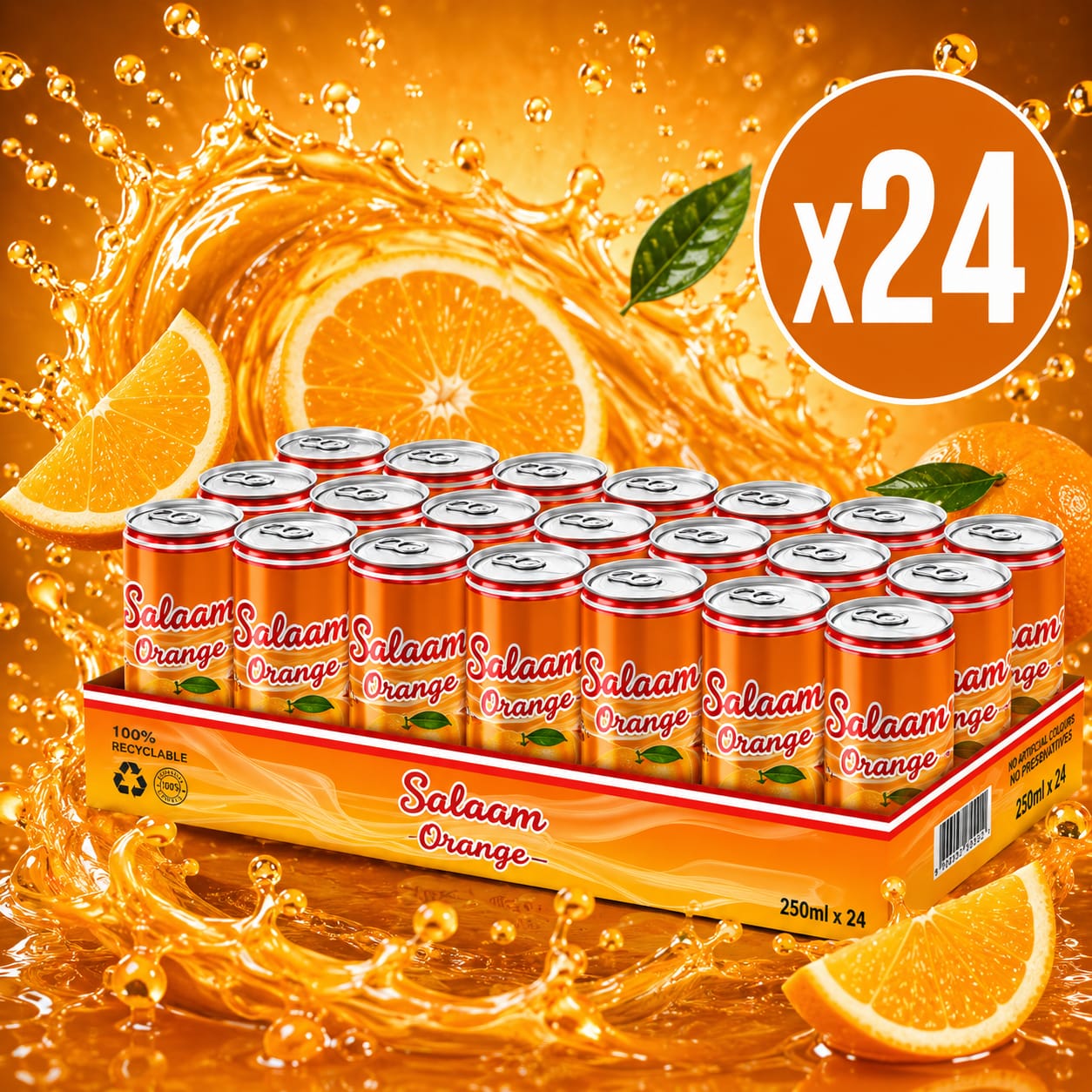Salaam Orange Drink Box - 250ml x24 (BULK)