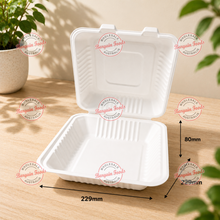 Sugarcane Large Dinner Box - 200pcs (BULK)
