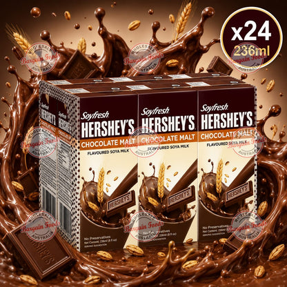 Soy Fresh Hershey's Flavoured Soya Milk - 236ml x24 (BULK)