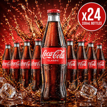 Coca Cola Glass Bottle - 330ml x24 (BULK)