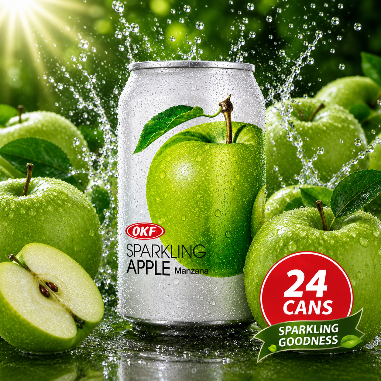 OKF Sparkling Water Drink Box - 350ml x24 (BULK)