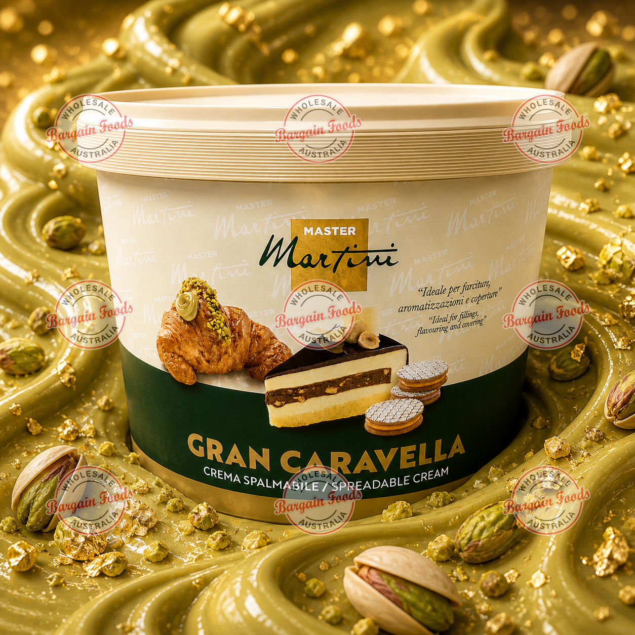 Master Martini Gran Caravella Pistachio Cream Spread - 5kg