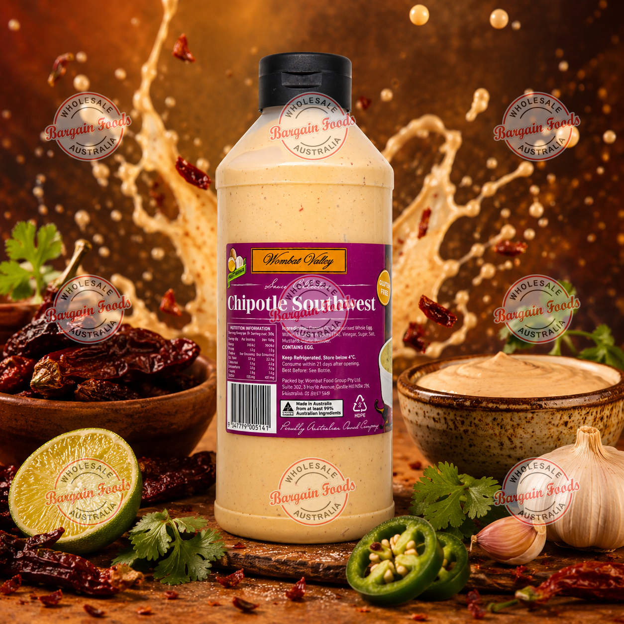 Wombat Valley South West Chipotle Sauce - 1kg